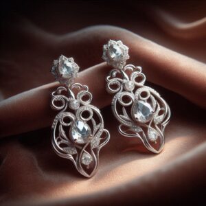 Aretes de plata artesanales