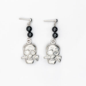 Aretes de calavera flor