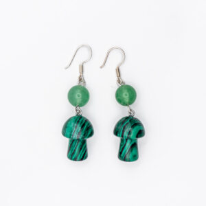 Aretes hongo jade